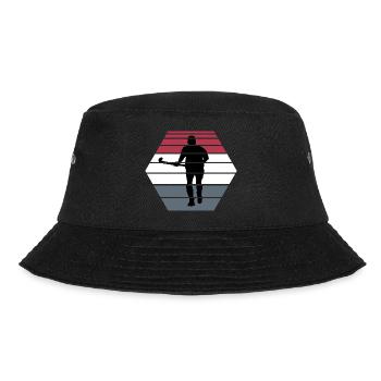 Feldhockey Hockeyspieler Hockeytraining - Bucket Hat - Schwarz - Vorne - Lela (165cm)
