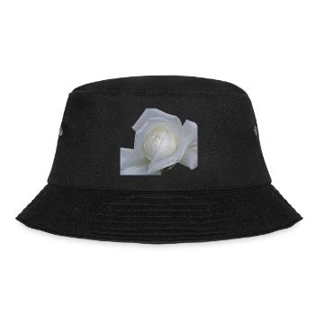 rose weiss - Bucket Hat - Schwarz - Vorne - Lela (165cm)