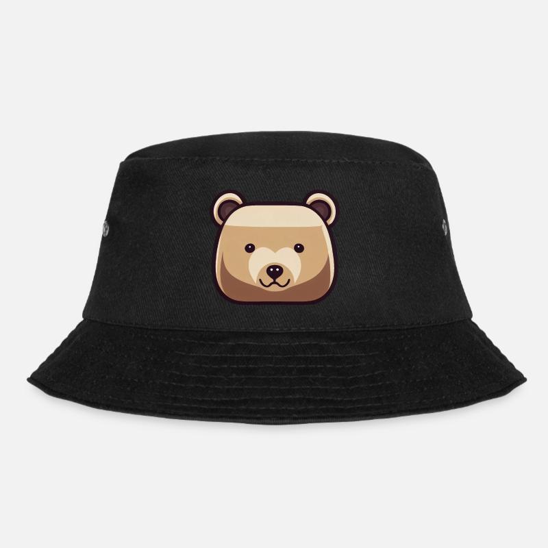 Bear / Bär - Bucket Hat - Schwarz