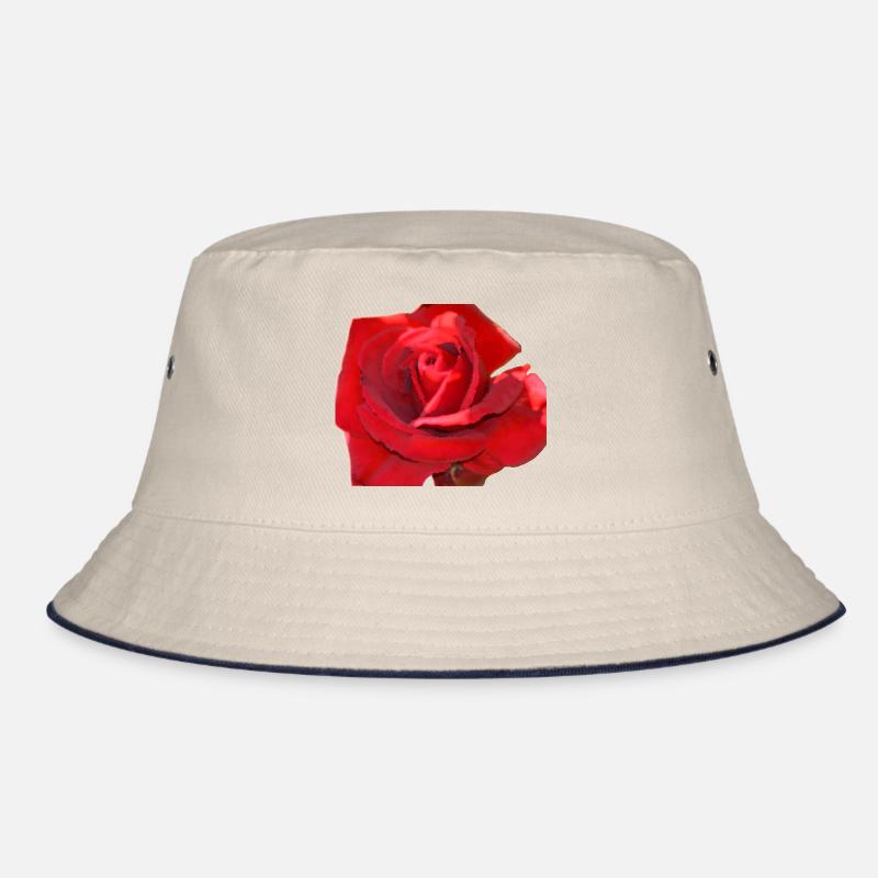 rote rose Bucket Hat