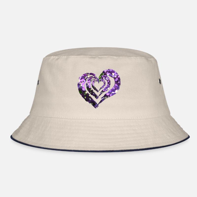 3-fold heart Bucket Hat