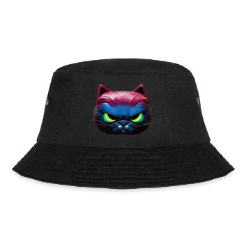 Magical angry cat face! - Bucket Hat - black - Front - Lela (165cm)