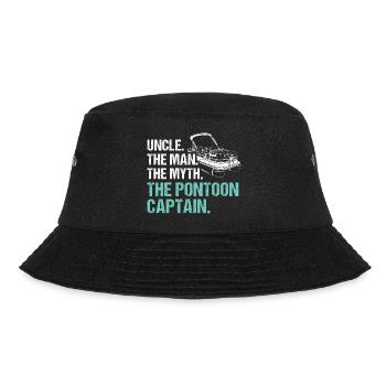 Pontonboot Kapitän Bootfahren See Pontoon - Bucket Hat - Schwarz - Vorne - Lela (165cm)