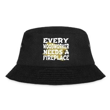 jackhammer chainsaw tools birthday present idea - Bucket Hat - Schwarz - Vorne - Lela (165cm)