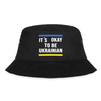 UKRAINE slava ukraini Ukrainer & Ukrainerin - Bucket Hat - Schwarz - Vorne - Lela (165cm)