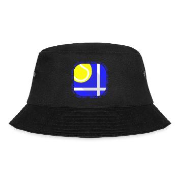 Padel - Geschenk für Padel-Spieler - Bucket Hat - Schwarz - Vorne - Lela (165cm)