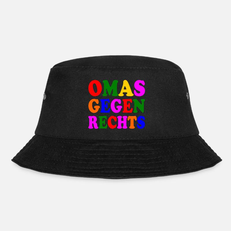 Omas gegen rechts - Bucket Hat - Schwarz