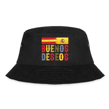 Buenos Deseos- Congratulations Tshirt - Bucket Hat - black - Front - Lela (165cm)