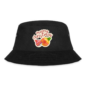 merry Christmas 12 - Bucket Hat - Schwarz - Vorne - Lela (165cm)