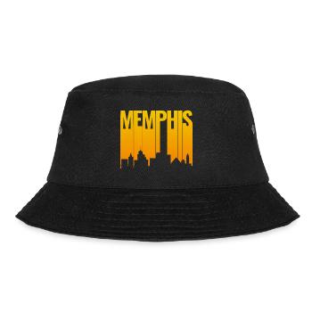 Memphis Skyline Gold Gradient - Bucket Hat - Schwarz - Vorne - Lela (165cm)