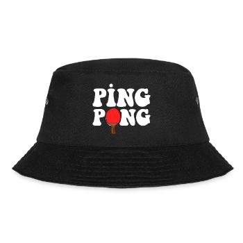 Ping Pong outfit with table tennis bat - Bucket Hat - black - Front - Lela (165cm)