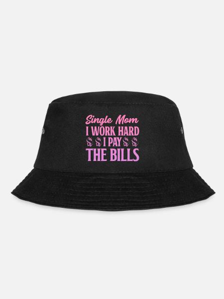 Single parent Single mother Mother's Day - Bucket Hat - black
