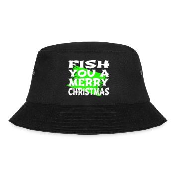 Christmas Funny Awkward Bedroom Santa Sayings - Bucket Hat - black - Front - Lela (165cm)
