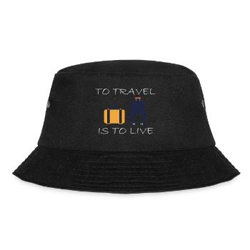 Adventure Travel Hiking Mountain - Bucket Hat - black - Front - Lela (165cm)