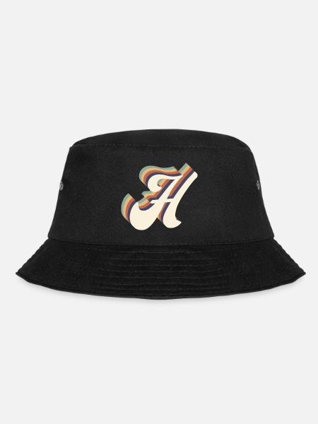 Buchstabe H - Bucket Hat - Schwarz