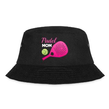 Padel Paddel Schläger Tennis Sport I Geschenk - Bucket Hat - Schwarz - Vorne - Lela (165cm)