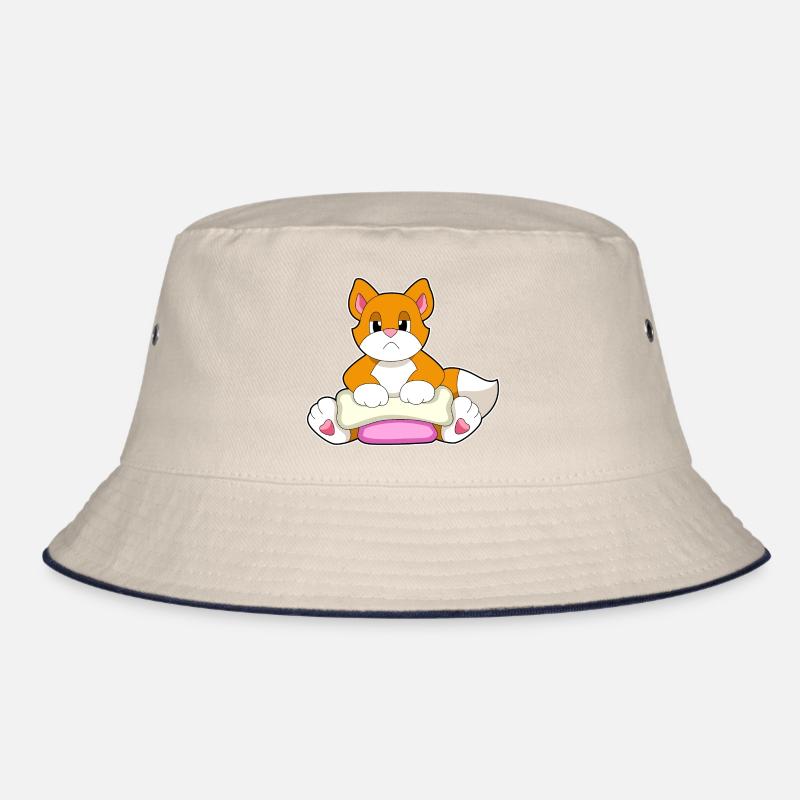Katze Knochen Bucket Hat