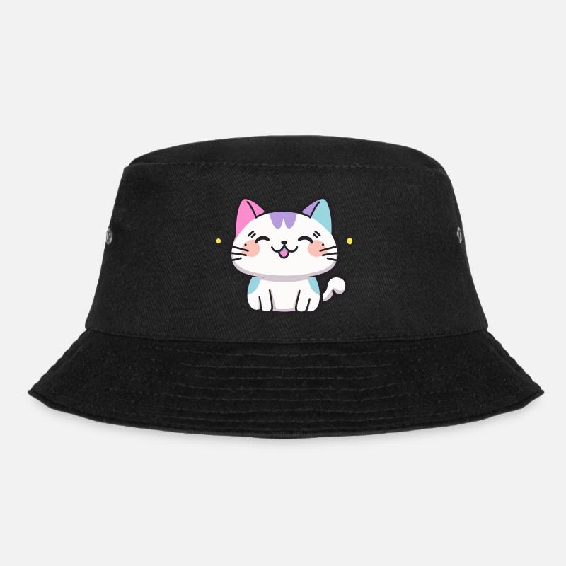 Süße Katze - Bucket Hat - Schwarz