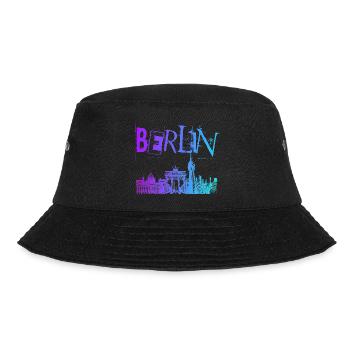 Berlin Skyline Panorama - Bucket Hat - black - Front - Lela (165cm)