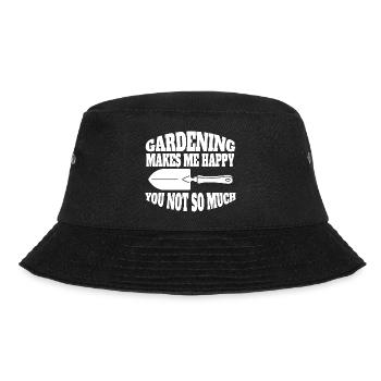 Gardener Hobby gardener Gardening Gardening Garden - Bucket Hat - black - Front - Lela (165cm)