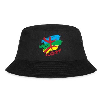 Drapeau Amazigh (Amazigh inside) - Bob - noir - Devant - Lela (165cm)