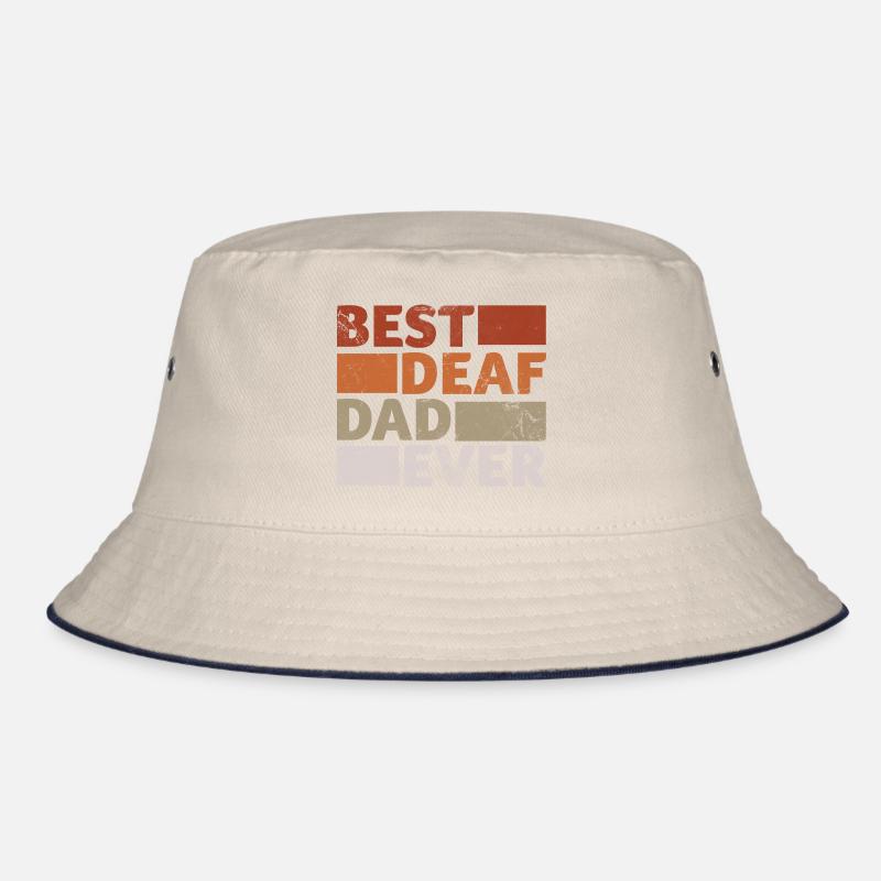 Best Deaf Dad Ever Bucket Hat
