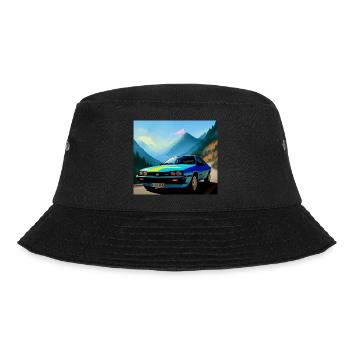 Sports car 80s - Bucket Hat - black - Front - Lela (165cm)