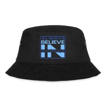 Winter swimmer "Believe" motivation for ice bathing" - Bucket Hat - black - Front - Lela (165cm)
