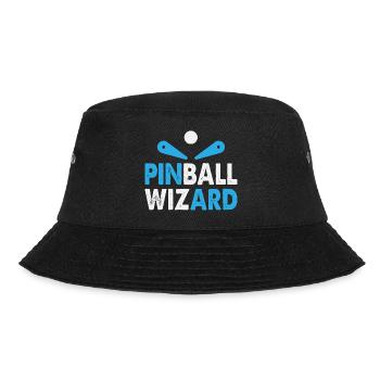 Pinball machine white blue Pinball Wizard Flipper - Bucket Hat - black - Front - Lela (165cm)