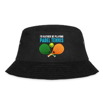 Padel Id Rather Be Playing Padel Tennis - Bucket Hat - black - Front - Lela (165cm)