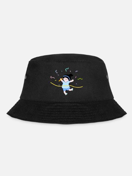 Laufrennen - Bucket Hat - Schwarz