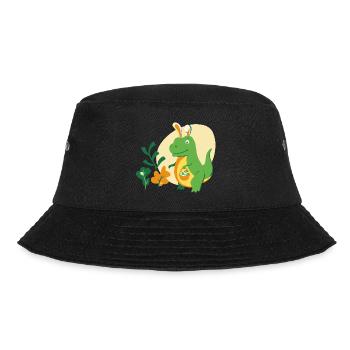 Osterhasen T-Rex - Bucket Hat - Schwarz - Vorne - Lela (165cm)