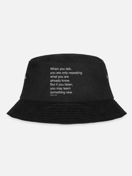 Wenn du sprichst - Bucket Hat - Schwarz