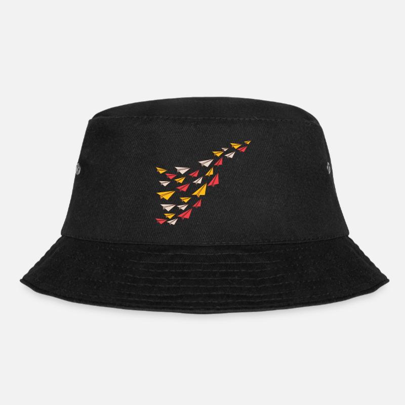 Paper airplanes - Bucket Hat - black