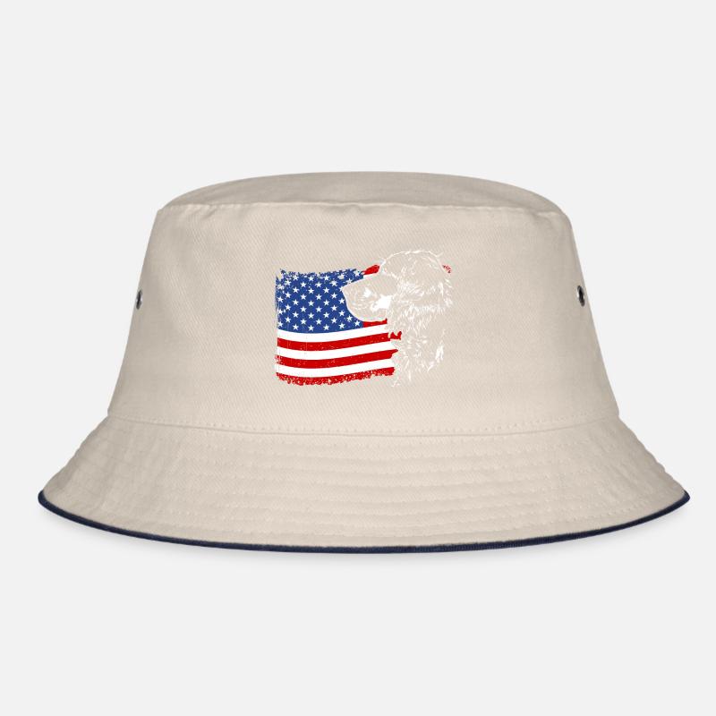 Gordon Setter Amerika Fahne Hunde Wilsigns Bucket Hat