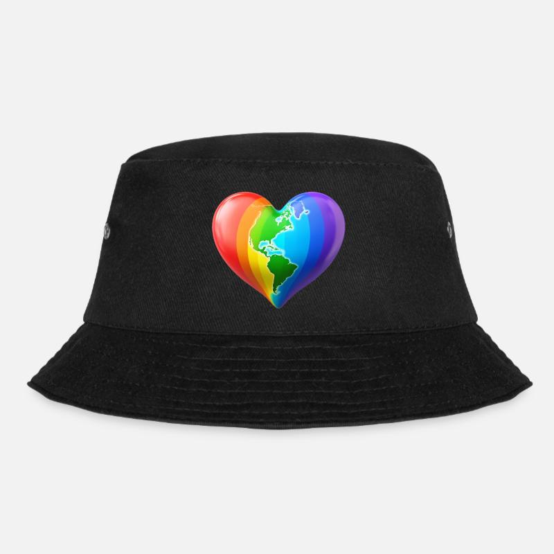 LBTQ Herz - Bucket Hat - Schwarz