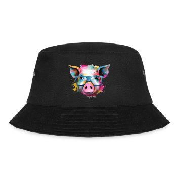 Jim the pig - Bucket Hat - black - Front - Lela (165cm)