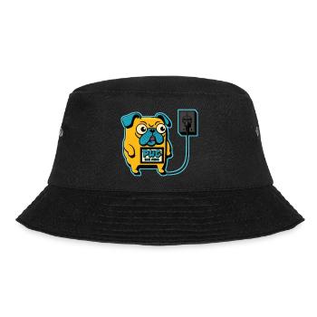 Pug the plug - Bucket Hat - black - Front - Lela (165cm)