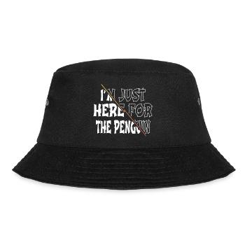 Quote Geek Dancing Penguin Short Sayings Ice - Bucket Hat - black - Front - Lela (165cm)