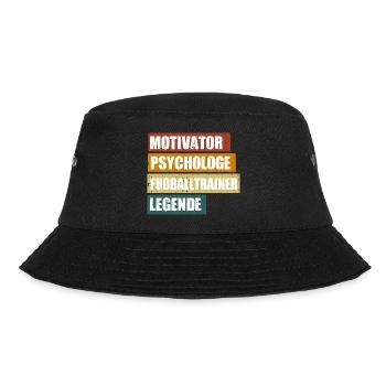 Lustiger Fußballtrainer Spruch für Fußball Coaches - Bucket Hat - Schwarz - Vorne - Lela (165cm)