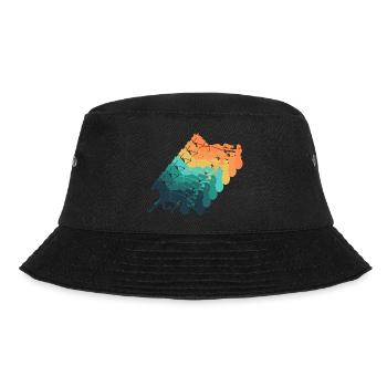 Traber Vintage Geschenk Rennen - Bucket Hat - Schwarz - Vorne - Lela (165cm)