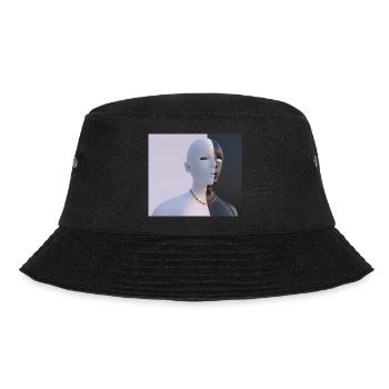 Zwei Gesichter - Bucket Hat - Schwarz - Vorne - Lela (165cm)