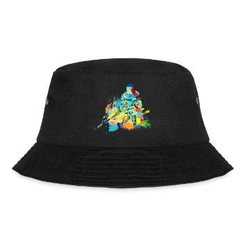 Field Hockey Player Indoor Hockey Hockey Game - Bucket Hat - black - Front - Lela (165cm)