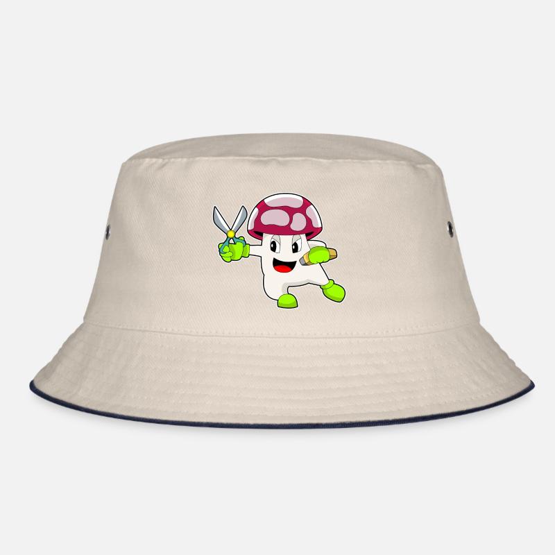 Pilz Friseur Schere Bucket Hat
