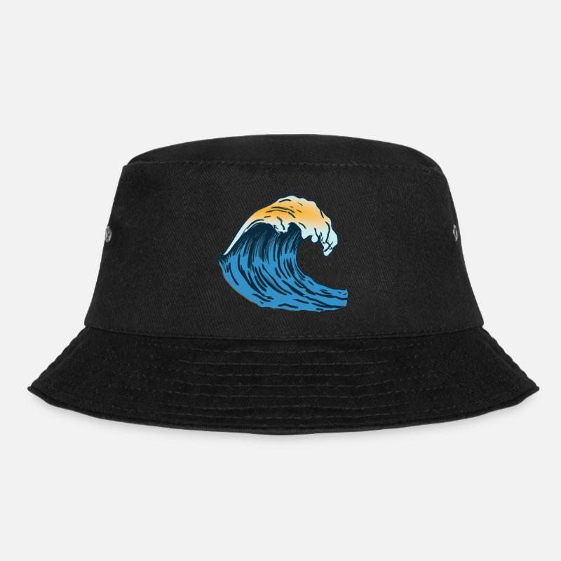 Beautiful wave - Bucket Hat - black