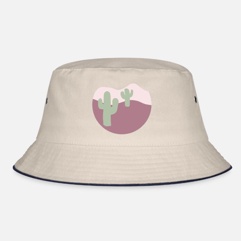 Desert with cacti Bucket Hat