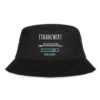 Ausbildung Finanzwirt Finanzamt Beruf - Bucket Hat - Schwarz - Vorne - Lela (165cm)