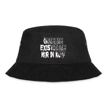 geschenkidee männchen humor geburtstag board - Bucket Hat - Schwarz - Vorne - Lela (165cm)