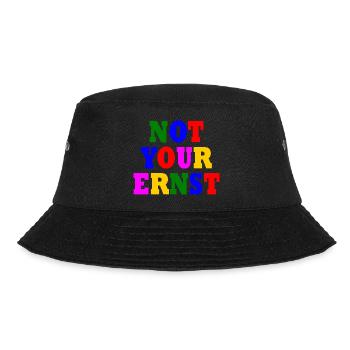 Not your ernst - Bucket Hat - Schwarz - Vorne - Lela (165cm)