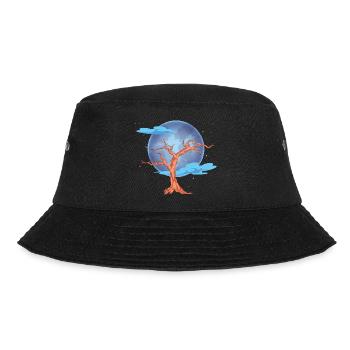 Forest Tree Nature Lover Gift Full Moon Nature - Bob - noir - Devant - Lela (165cm)